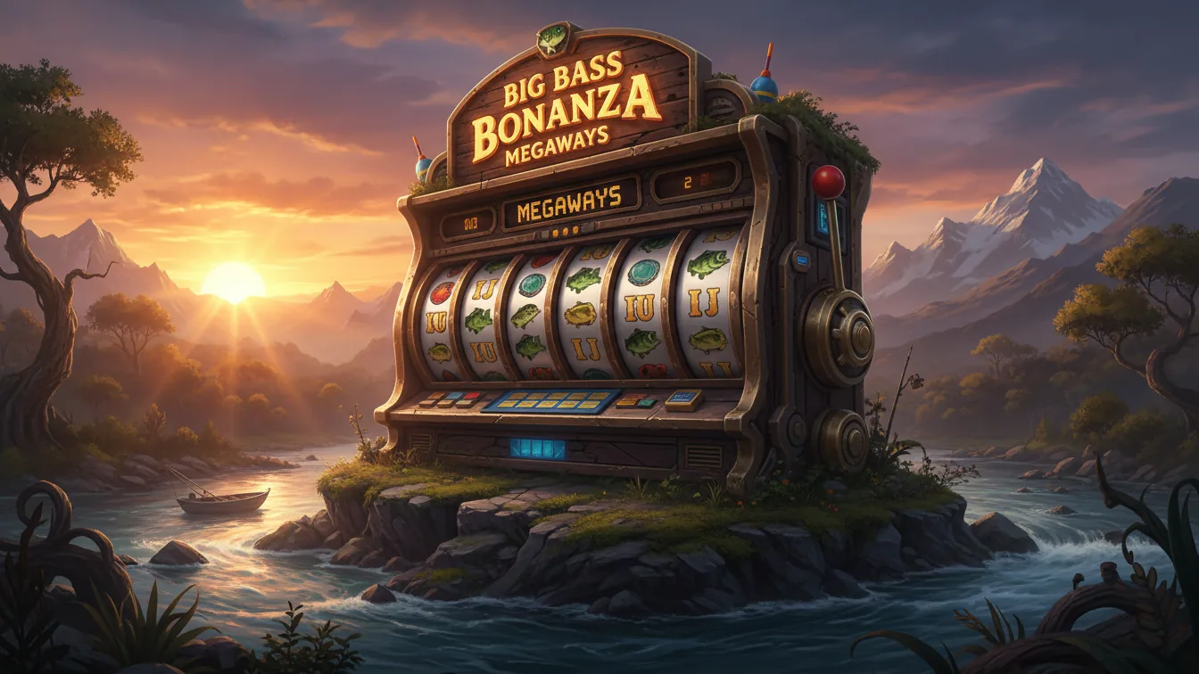 Big Bass Bonanza slot game interface with big win